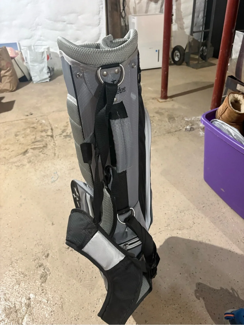 Men’s Golf Stand Bag in Gray and Black